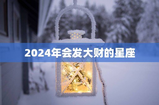 2025年会发大财的星座