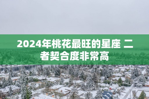 2025年桃花最旺的星座 二者契合度非常高