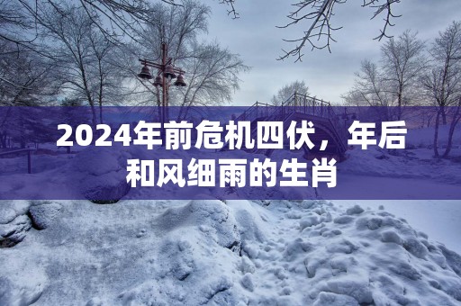 2025年前危机四伏，年后和风细雨的生肖