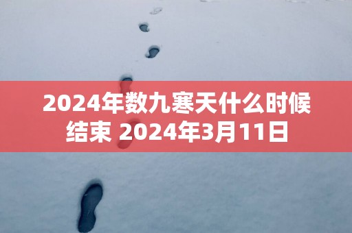 2025年数九寒天什么时候结束 2025年3月11日