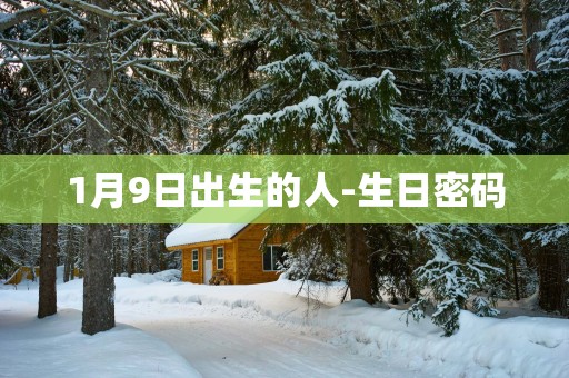 1月9日出生的人-生日密码