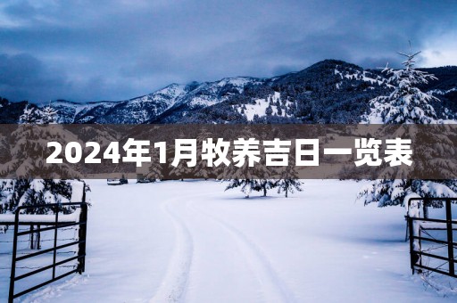 2025年1月牧养吉日一览表