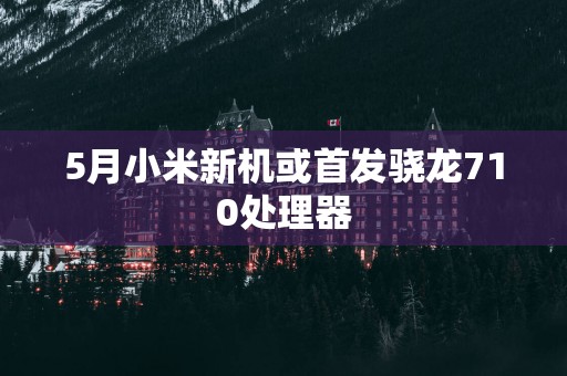 5月小米新机或首发骁龙710处理器