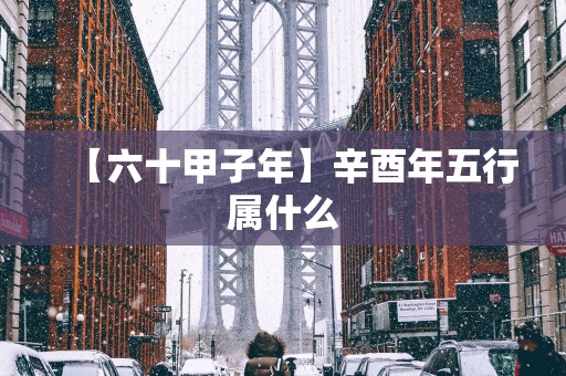 【六十甲子年】辛酉年五行属什么