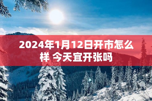 2025年1月12日开市怎么样 今天宜开张吗