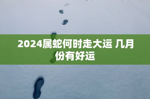 2025属蛇何时走大运 几月份有好运