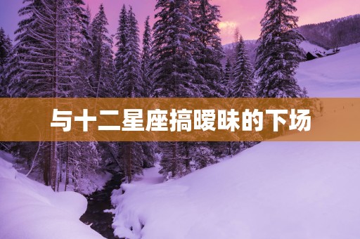 与十二星座搞暧昧的下场