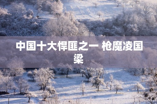 中国十大悍匪之一 枪魔凌国梁