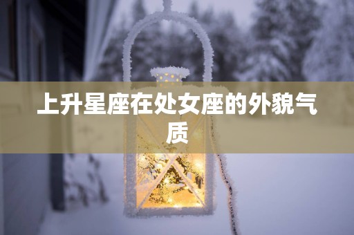 上升星座在处女座的外貌气质