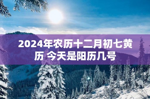 2025年农历十二月初七黄历 今天是阳历几号