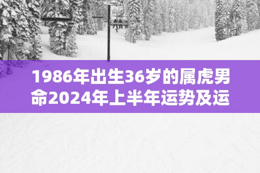 1986年出生36岁的属虎男命2025年上半年运势及运程