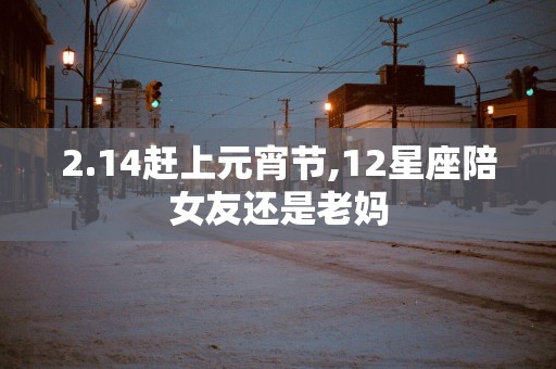 2.14赶上元宵节,12星座陪女友还是老妈
