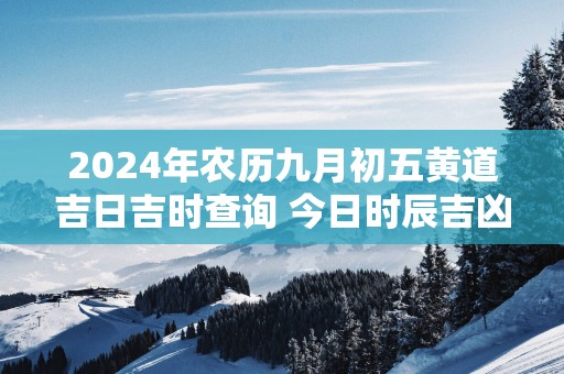 2025年农历九月初五黄道吉日吉时查询 今日时辰吉凶详解