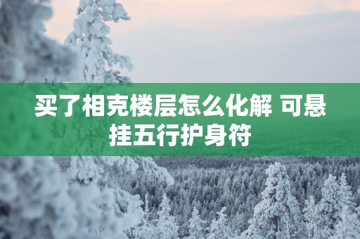 买了相克楼层怎么化解 可悬挂五行护身符