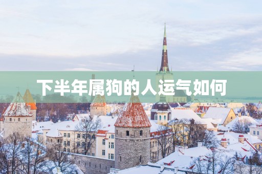 下半年属狗的人运气如何