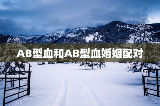 AB型血和AB型血婚姻配对
