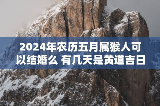 2025年农历五月属猴人可以结婚么 有几天是黄道吉日