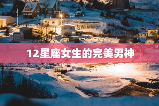 12星座女生的完美男神
