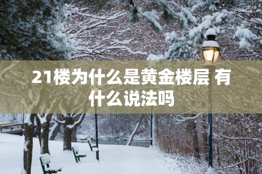 21楼为什么是黄金楼层 有什么说法吗