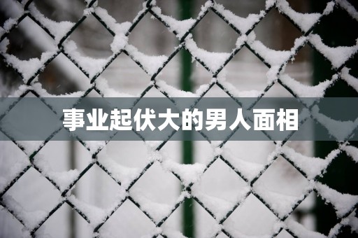 事业起伏大的男人面相