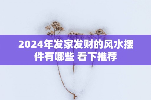 2025年发家发财的风水摆件有哪些 看下推荐