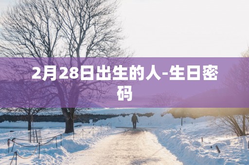 2月28日出生的人-生日密码