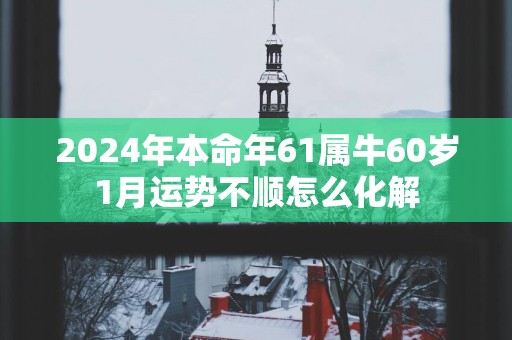 2025年本命年61属牛60岁1月运势不顺怎么化解