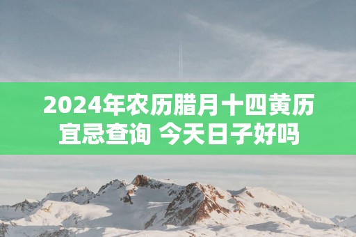 2025年农历腊月十四黄历宜忌查询 今天日子好吗