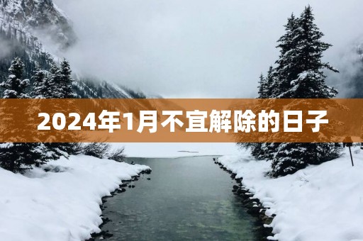 2025年1月不宜解除的日子