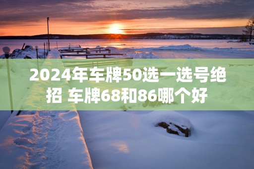 2025年车牌50选一选号绝招 车牌68和86哪个好