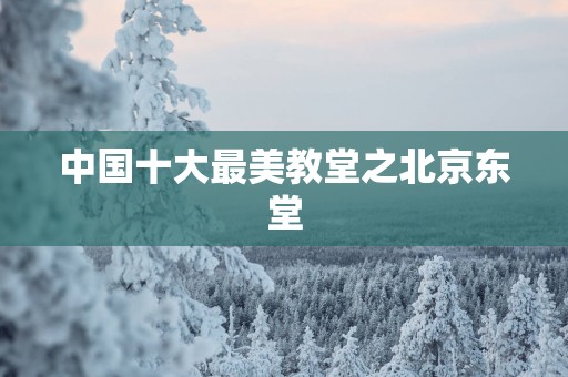 中国十大最美教堂之北京东堂
