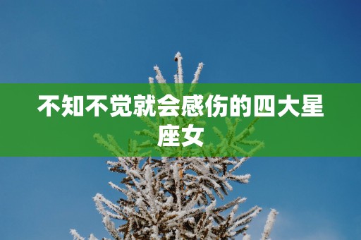 不知不觉就会感伤的四大星座女