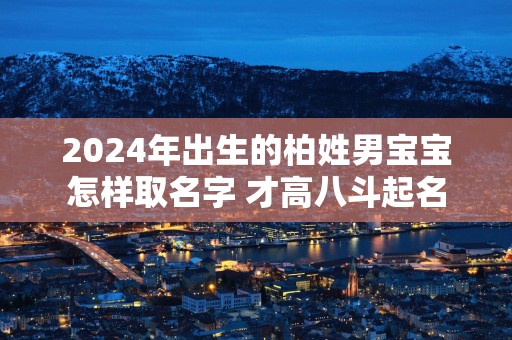 2025年出生的柏姓男宝宝怎样取名字 才高八斗起名
