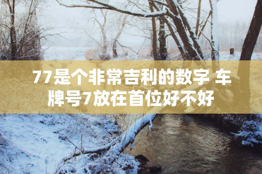 77是个非常吉利的数字 车牌号7放在首位好不好