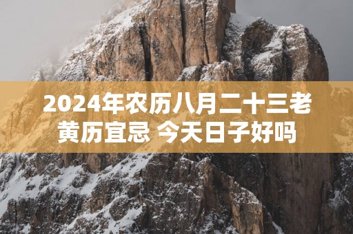 2025年农历八月二十三老黄历宜忌 今天日子好吗