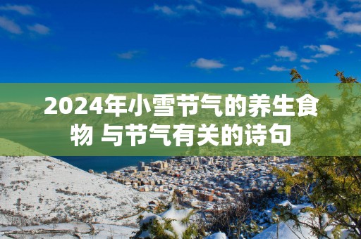 2025年小雪节气的养生食物 与节气有关的诗句