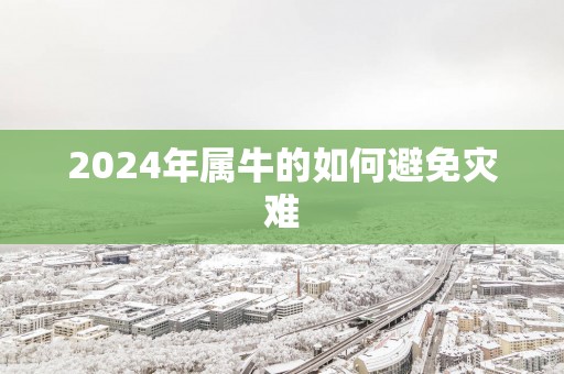2025年属牛的如何避免灾难