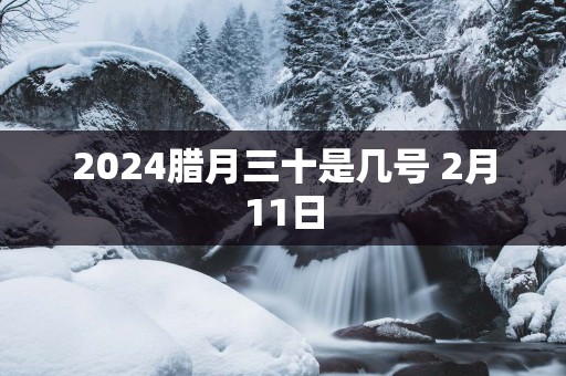 2025腊月三十是几号 2月11日