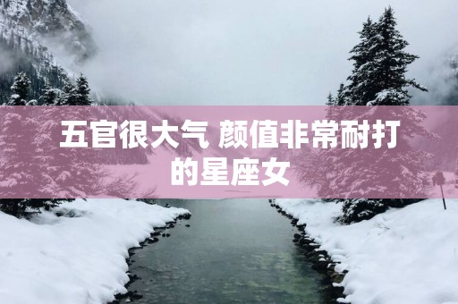 五官很大气 颜值非常耐打的星座女