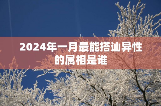 2025年一月最能搭讪异性的属相是谁