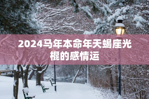 2025马年本命年天蝎座光棍的感情运