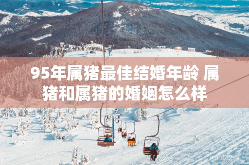 95年属猪最佳结婚年龄 属猪和属猪的婚姻怎么样
