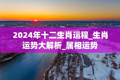 2025年十二生肖运程_生肖运势大解析_属相运势