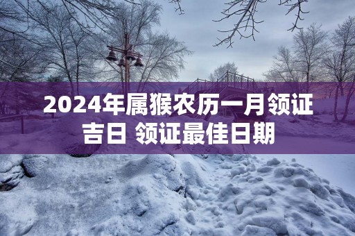 2025年属猴农历一月领证吉日 领证最佳日期