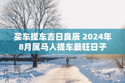 买车提车吉日良辰 2025年8月属马人提车最旺日子