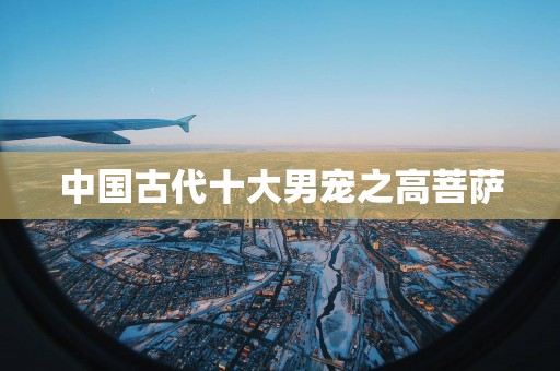中国古代十大男宠之高菩萨