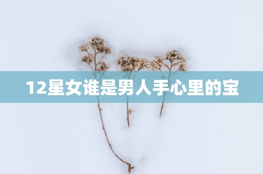 12星女谁是男人手心里的宝