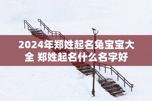 2025年郑姓起名兔宝宝大全 郑姓起名什么名字好