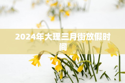 2025年大理三月街放假时间