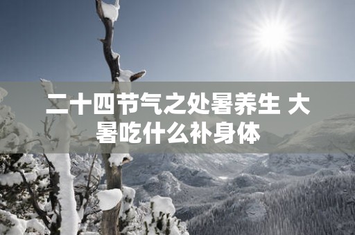 二十四节气之处暑养生 大暑吃什么补身体